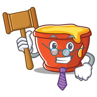 Yargıç tatlım karakter karikatür tarzı