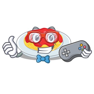 Oyun spagetti karakter karikatür tarzı