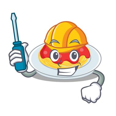 Otomotiv spagetti karakter karikatür tarzı