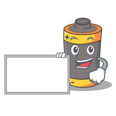 Yönetim Kurulu pil karakter karikatür tarzı ile