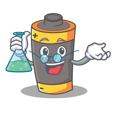 Profesör pil karakter karikatür tarzı