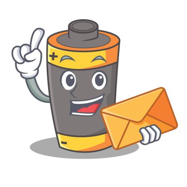 Zarf pil karakter karikatür tarzı ile