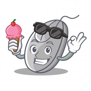 Dondurma fare karakter karikatür tarzı ile