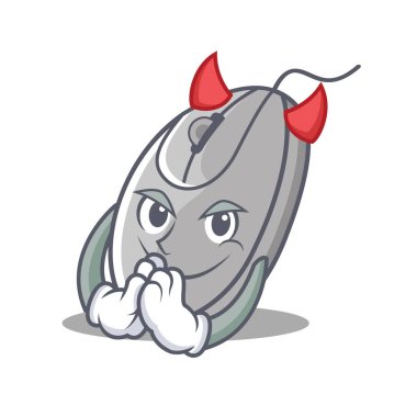 Şeytan fare maskot karikatür tarzı