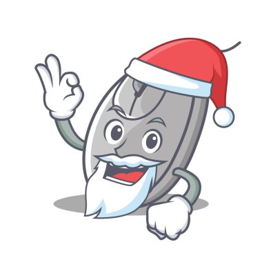 Santa fare maskot karikatür tarzı