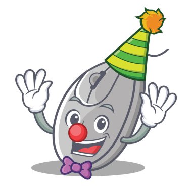 Palyaço fare maskot karikatür tarzı