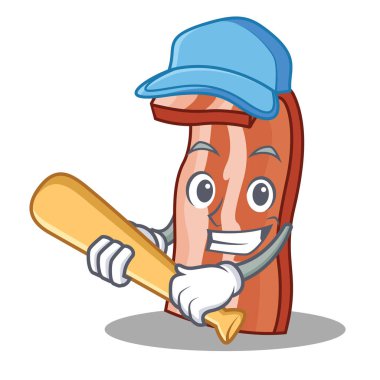 Oyun beysbol pastırma karakter karikatür tarzı