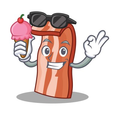 Dondurma pastırma karakter karikatür tarzı ile