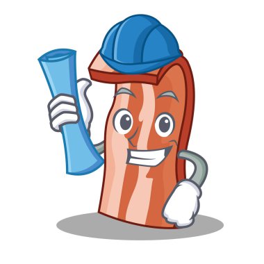 Mimar pastırma karakter karikatür tarzı