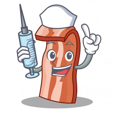 Hemşire pastırma karakter karikatür tarzı