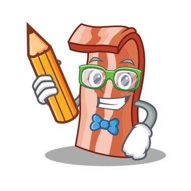 Öğrenci pastırma karakter karikatür tarzı