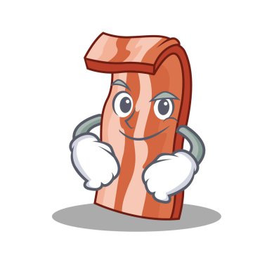 Smirking pastırma karakter karikatür tarzı