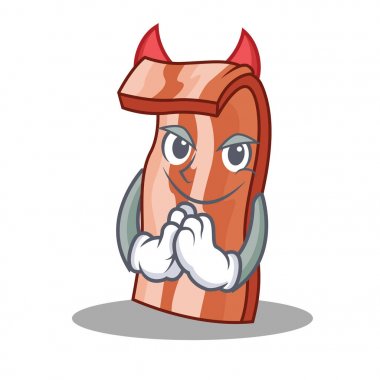 Şeytan pastırma maskot karikatür tarzı