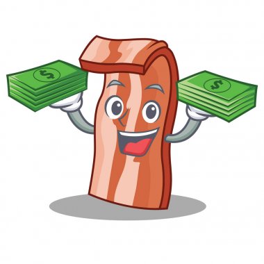 Para pastırma maskot karikatür tarzı ile