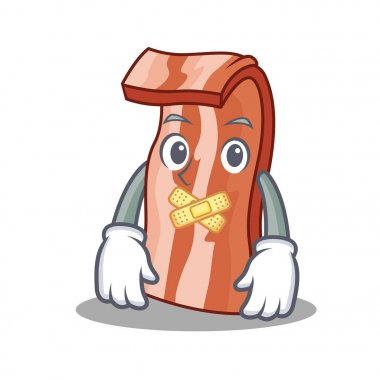 Sessiz pastırma maskot karikatür tarzı