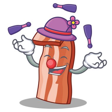 Pastırma maskot karikatür tarzı hokkabazlık