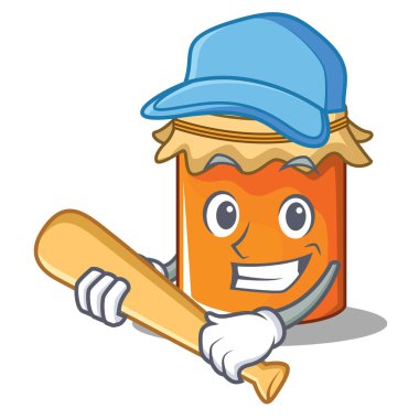 Oyun beysbol reçel karakter karikatür tarzı