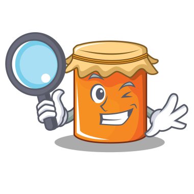 Dedektif reçel karakter karikatür tarzı