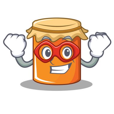 Süper kahraman reçel karakter karikatür tarzı