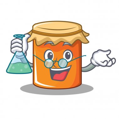 Profesör reçel karakter karikatür tarzı