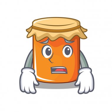 Korkarım reçel maskot karikatür tarzı