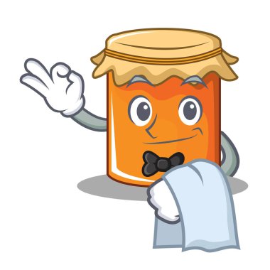 Garson reçel maskot karikatür tarzı