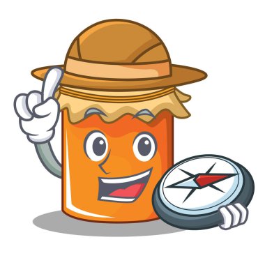 Explorer reçel maskot karikatür tarzı