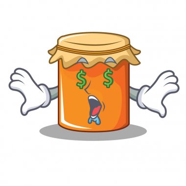 Para göz reçel maskot karikatür tarzı
