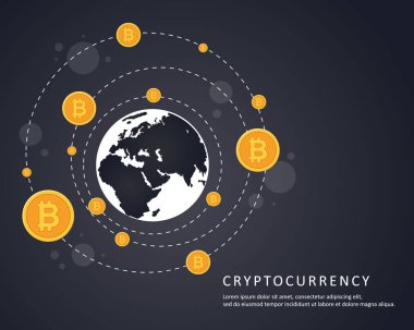 Blockchain tarzı için siyah arka plan