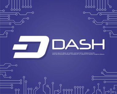Arka plan dash blockchain tarzı koleksiyonu