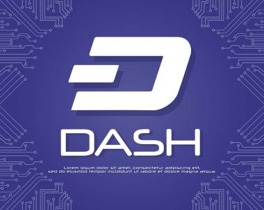 Arka plan dash blockchain tarzı koleksiyonu