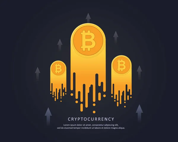 Blockchain arka plan stili koleksiyonu hisse senedi