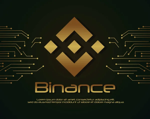 Συλλογή σχεδιασμός binance blockchain backgroun — Διανυσματικό Αρχείο