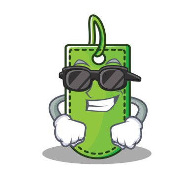 Süper cool fiyat etiketi karakter karikatür