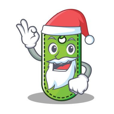 Santa fiyat etiketi maskot çizgi film