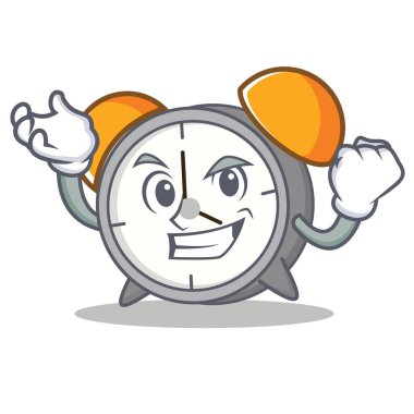 Başarılı çalar saat karakter karikatür