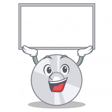 Oyun tahtasını Cd karakter karikatür tarzı