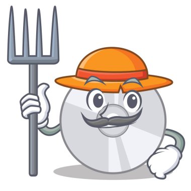 Çiftçi Cd karakter karikatür tarzı