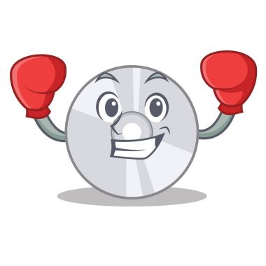 Boks Cd karakter karikatür tarzı