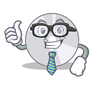 İşadamı Cd karakter karikatür tarzı