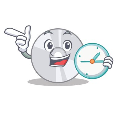 Saat Cd karakter karikatür tarzı ile