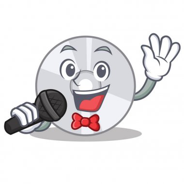 Şarkı Cd maskot karikatür tarzı