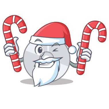Santa şeker Cd maskot karikatür tarzı ile