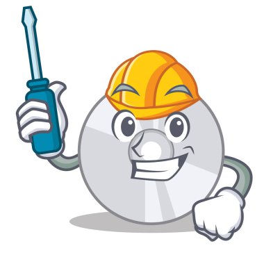 Otomotiv Cd maskot karikatür tarzı