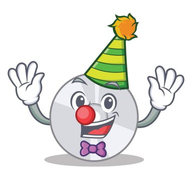 Palyaço Cd maskot karikatür tarzı