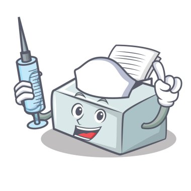 Hemşire yazıcı karakter karikatür tarzı