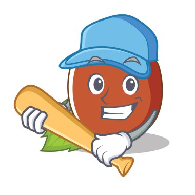 Oyun beysbol fındık karakter karikatür tarzı