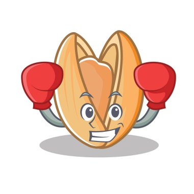 Boks Antep fıstığı karakter karikatür