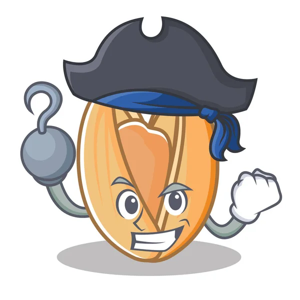 Perompak Pistachio karakter kacang - Stok Vektor