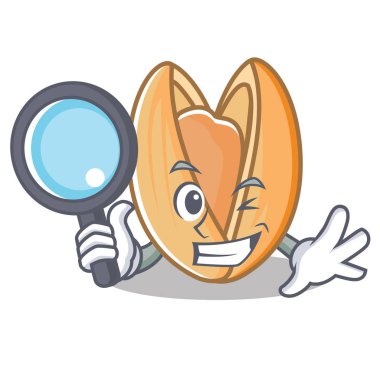 Dedektif Antep fıstığı karakter karikatür